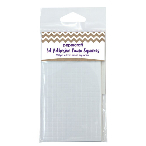Square Double Sided Adhesive Foam Pads 264pcs - 6mm x 3mm