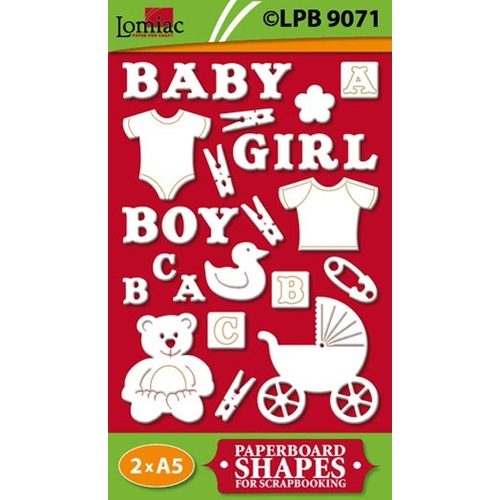 Little Baby Paperboard Cut Out Shapes