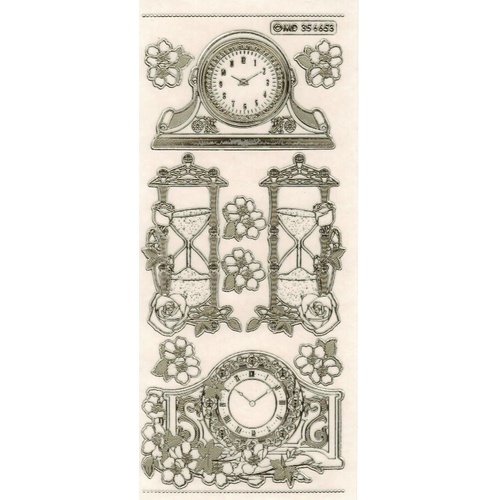 Clocks, Hour Glasses and Flowers Transparent