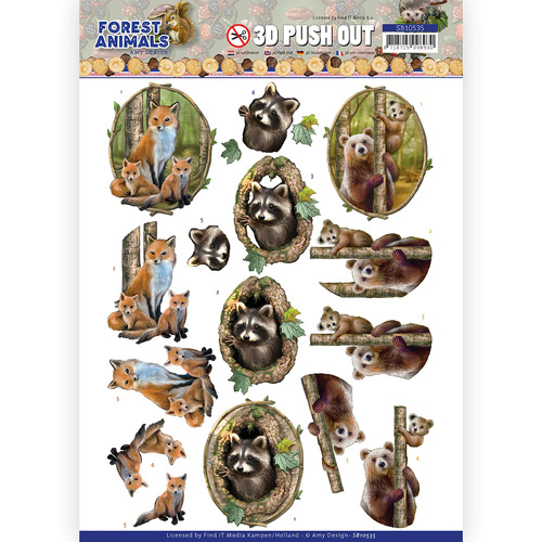 Find It Trading Forest Animals Fox Die Cut Sheet