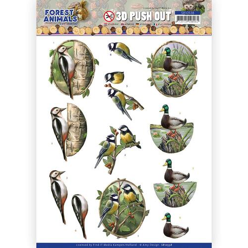 Find It Trading Forest Animals Woodpecker Die Cut Sheet