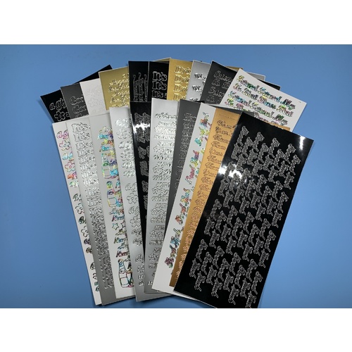Sticker Pack Assorted Wording x 20