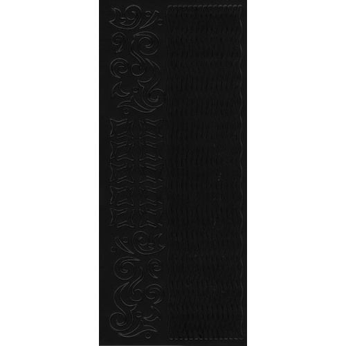 Wavy Borders, Corners and Motifs BLACK