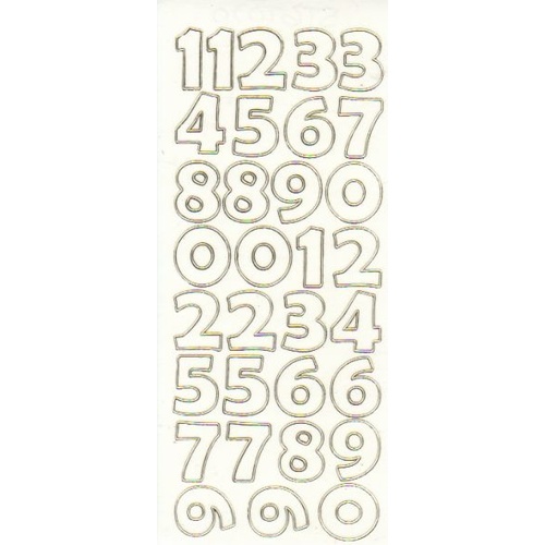 Numbers Large Transparent GOLD
