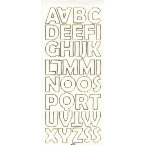Alphabet Upper Case Transparent GOLD