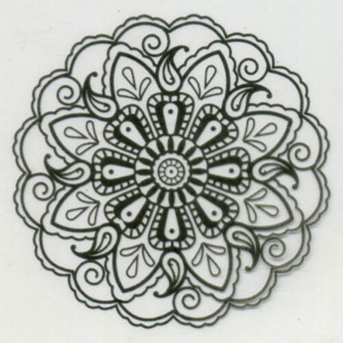 Mini Clear Stamp Mandala Design