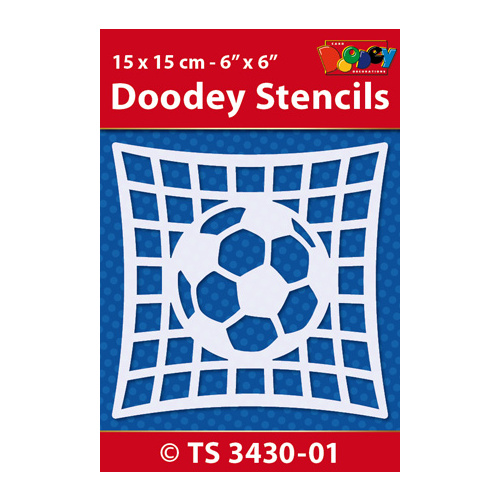 Soccerball & Net Stencil