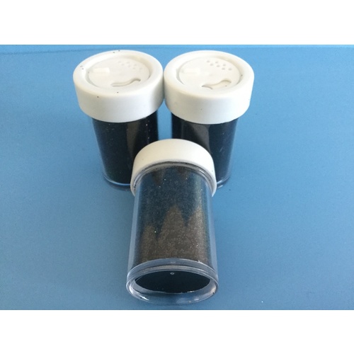 Black Glitter Shaker Jar