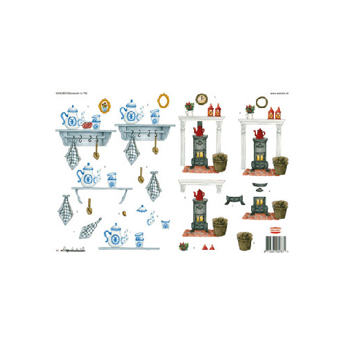 Kitchen Elements Paper Tole