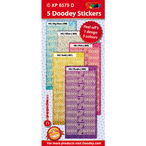 Oval Borders Holographic Brights Assorted Pack
