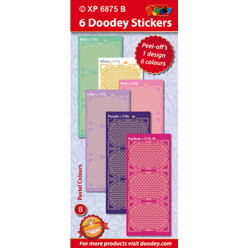 Background Oval Soft Colours Assorted Pack
