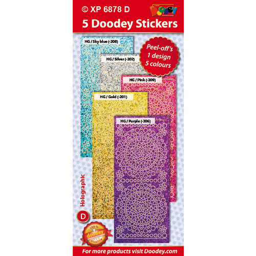 Hobby Dots Soft Colours Holographic Assorted Pack