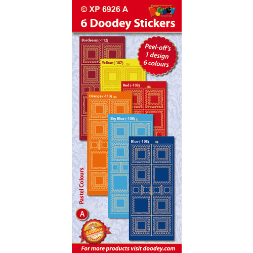 Stamp Frames Bright Colours Assorted Pack