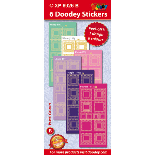 Stamp Frames Soft Colours Assorted Pack
