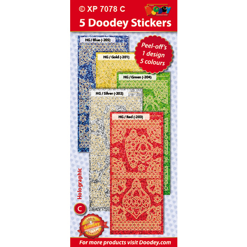 Baubles, Corners & Borders Holographic Assorted Pack