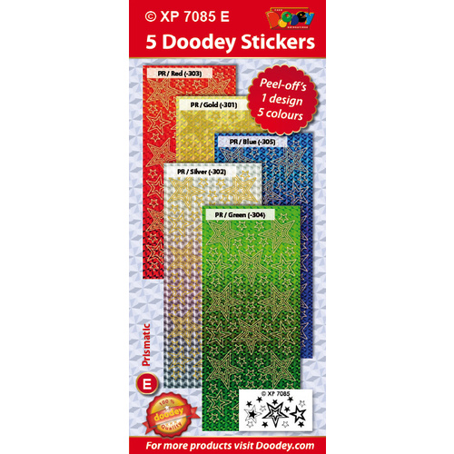 Stars Reducing Prismatic Assorted Sticker Pack